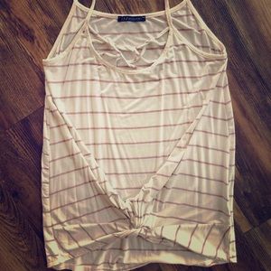 Front Tie Tank Top